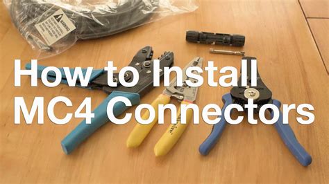 mc4 connectors installation